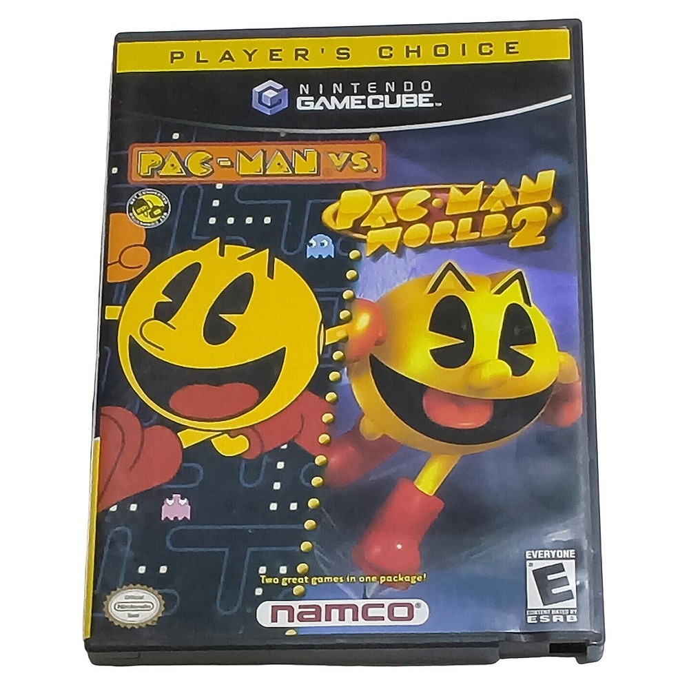 Namco Pac-Man World 2 & Pac-Man Vs. GameCube Game Player's Choice Tested Working